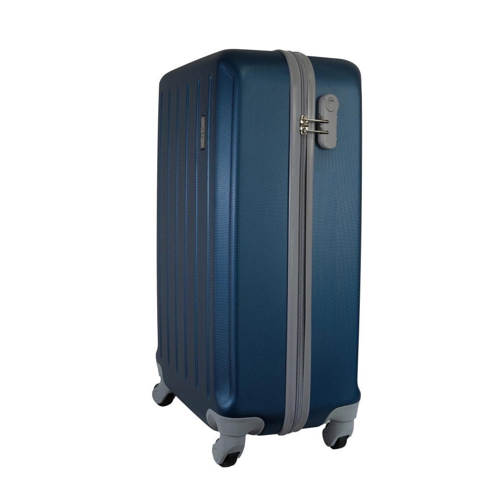 Mala de Bordo Pequena para Viagem Abs Ika Scorpion Cadeado Integrado Rodas Giro 360º Azul Marinho