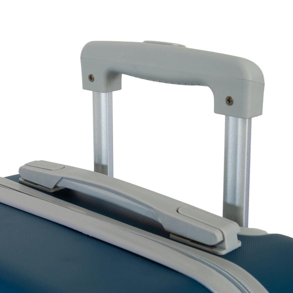 Mala de Bordo Pequena para Viagem Abs Ika Scorpion Cadeado Integrado Rodas Giro 360º Azul Marinho