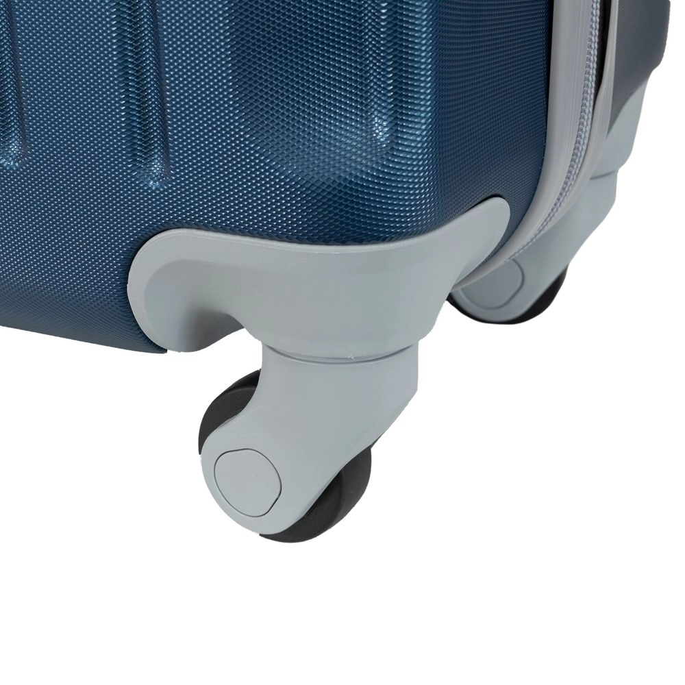Mala de Bordo Pequena para Viagem Abs Ika Scorpion Cadeado Integrado Rodas Giro 360º Azul Marinho