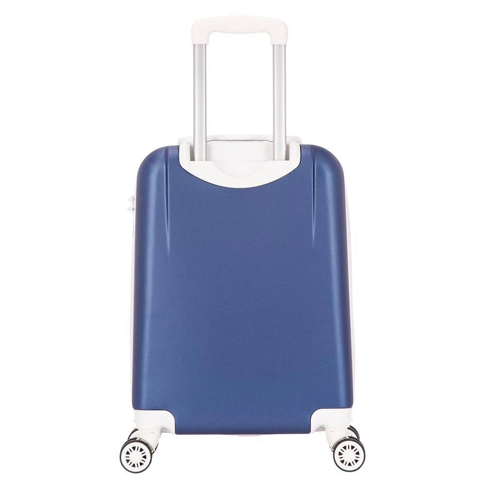 Mala de Bordo Pequena para Viagem Abs Yins Aerolook 01083 Cadeado Integrado Rodas Giro 360 Azul