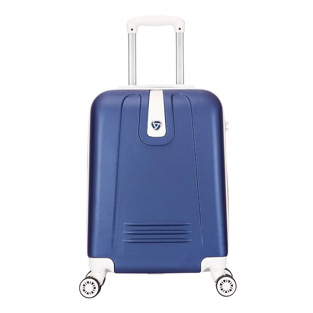 Mala de Bordo Pequena para Viagem Abs Yins Aerolook 01083 Cadeado Integrado Rodas Giro 360 Azul