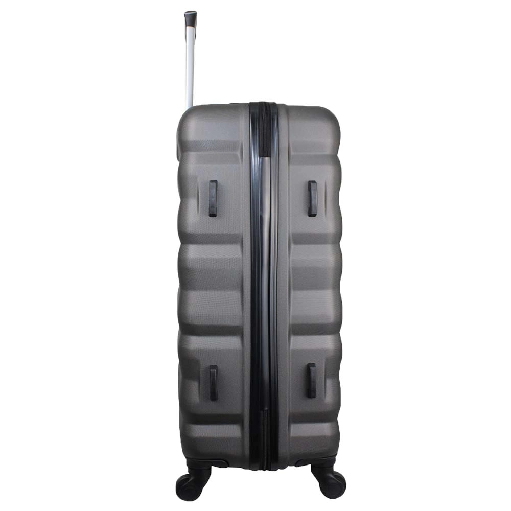 Mala de Bordo Pequena para Viagem em Abs Yins 21089 Cadeado Integrado Rodas Giro 360° Cinza