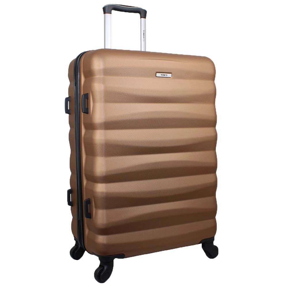 Mala de Bordo Pequena para Viagem em Abs Yins 21089 Cadeado Integrado Rodas Giro 360° Cobre