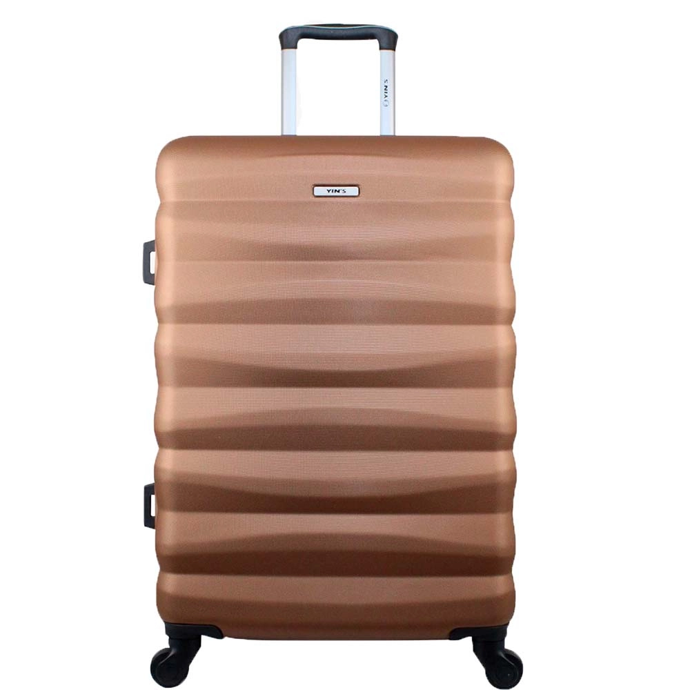 Mala de Bordo Pequena para Viagem em Abs Yins 21089 Cadeado Integrado Rodas Giro 360° Cobre