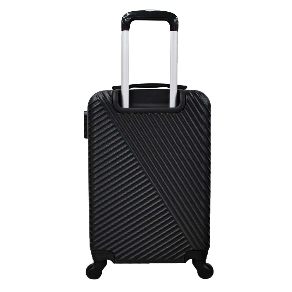 Mala de Bordo Pequena para Viagem em Abs Yins YS21037 Cadeado Integrado Rodas Giro 360 Preto