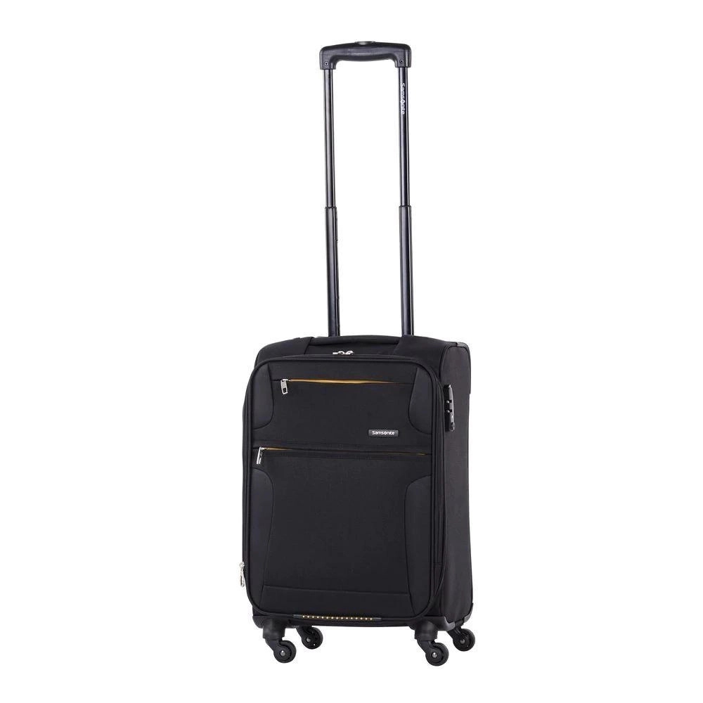Mala de Bordo Pequena para Viagem Expansível Poliester Samsonite Bahia Cadeado Tsa Rodas 360 Preta