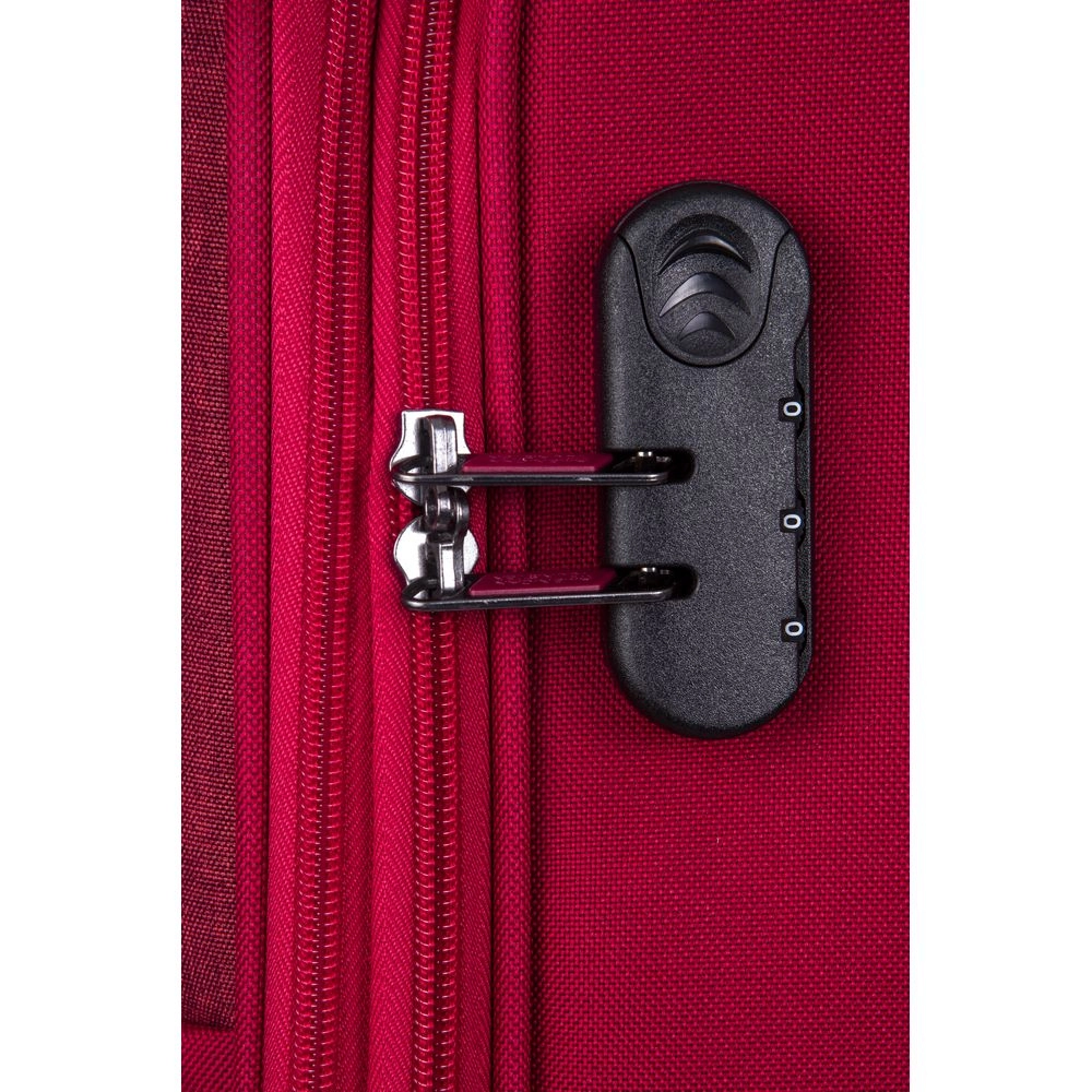 Mala de Bordo American Tourister By Samsonite Frankfurt Poliester Expansível Tsa Vermelha