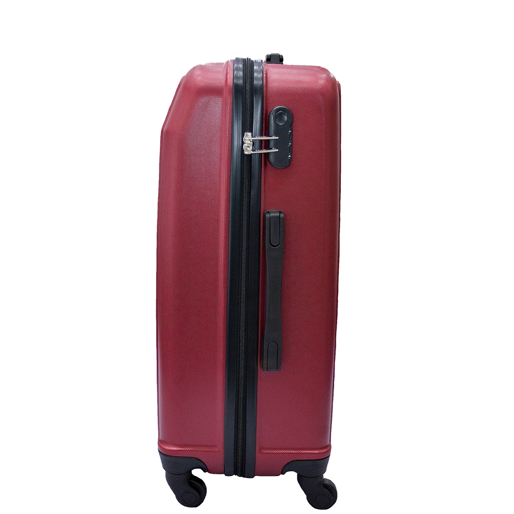 Mala de Viagem Abs Grande Ika Continental Cadeado Embutido Rodas Giro 360 Vermelha