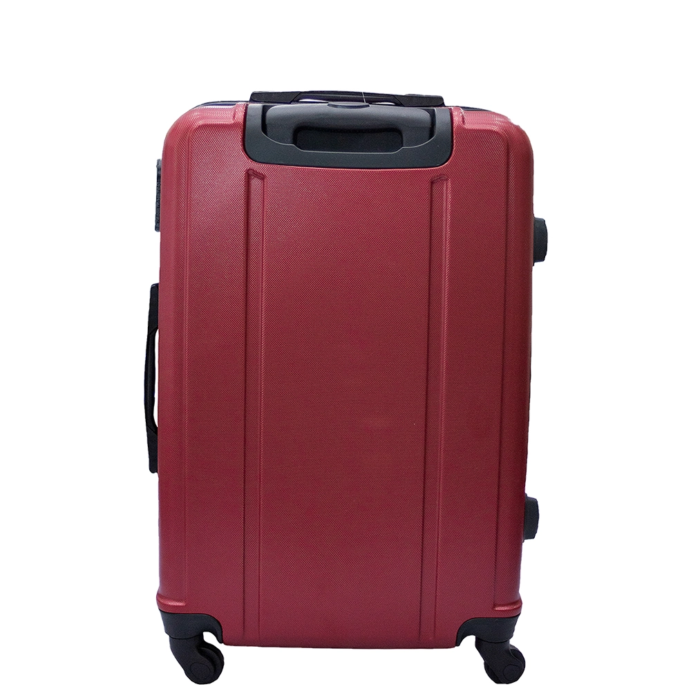Mala de Viagem Abs Grande Ika Continental Cadeado Embutido Rodas Giro 360 Vermelha