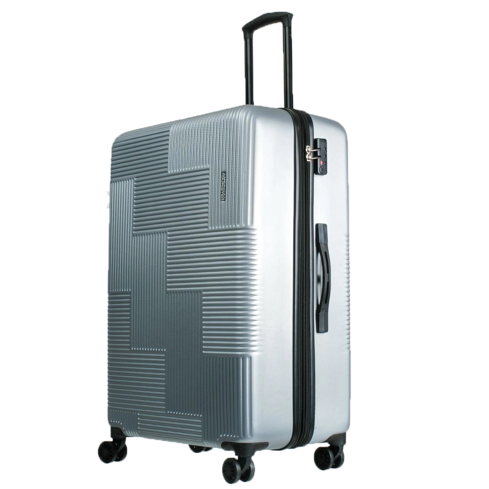 Mala de Viagem Grande Abs Expansível American Tourister By Samsonite Cuiabá Cadeado Tsa Prata