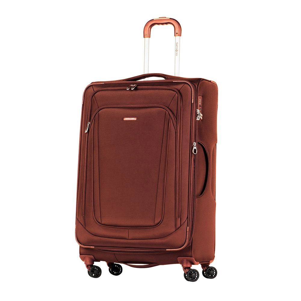 Mala de Viagem Grande em Poliester Samsonite Kick Air Cadeado Tsa e Rodas Duplas 360º Vermelha
