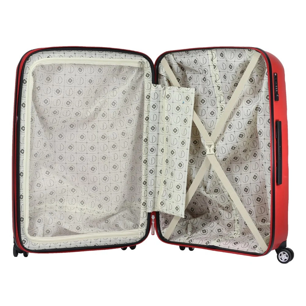 Mala de Viagem Grande Expansível em Polipropileno Samsonite Spin Air Cadeado Tsa Vermelha