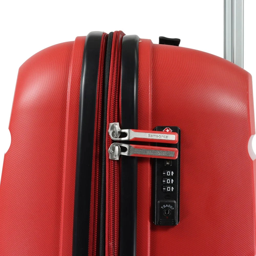 Mala de Viagem Grande Expansível em Polipropileno Samsonite Spin Air Cadeado Tsa Vermelha