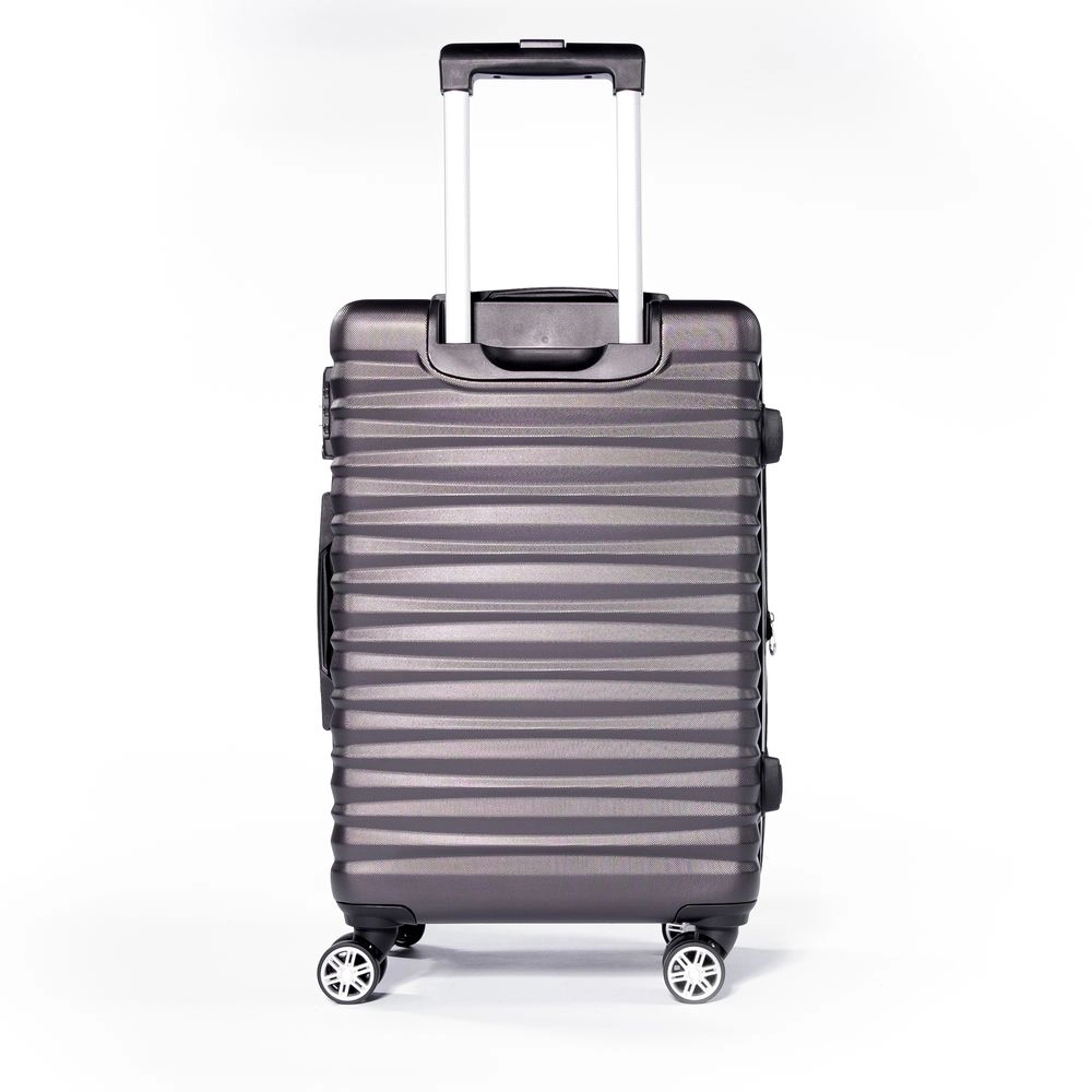Mala de Viagem Grande Expansível Vilabon VB00127 Abs Cadeado Tsa Rodas Duplas Grafite