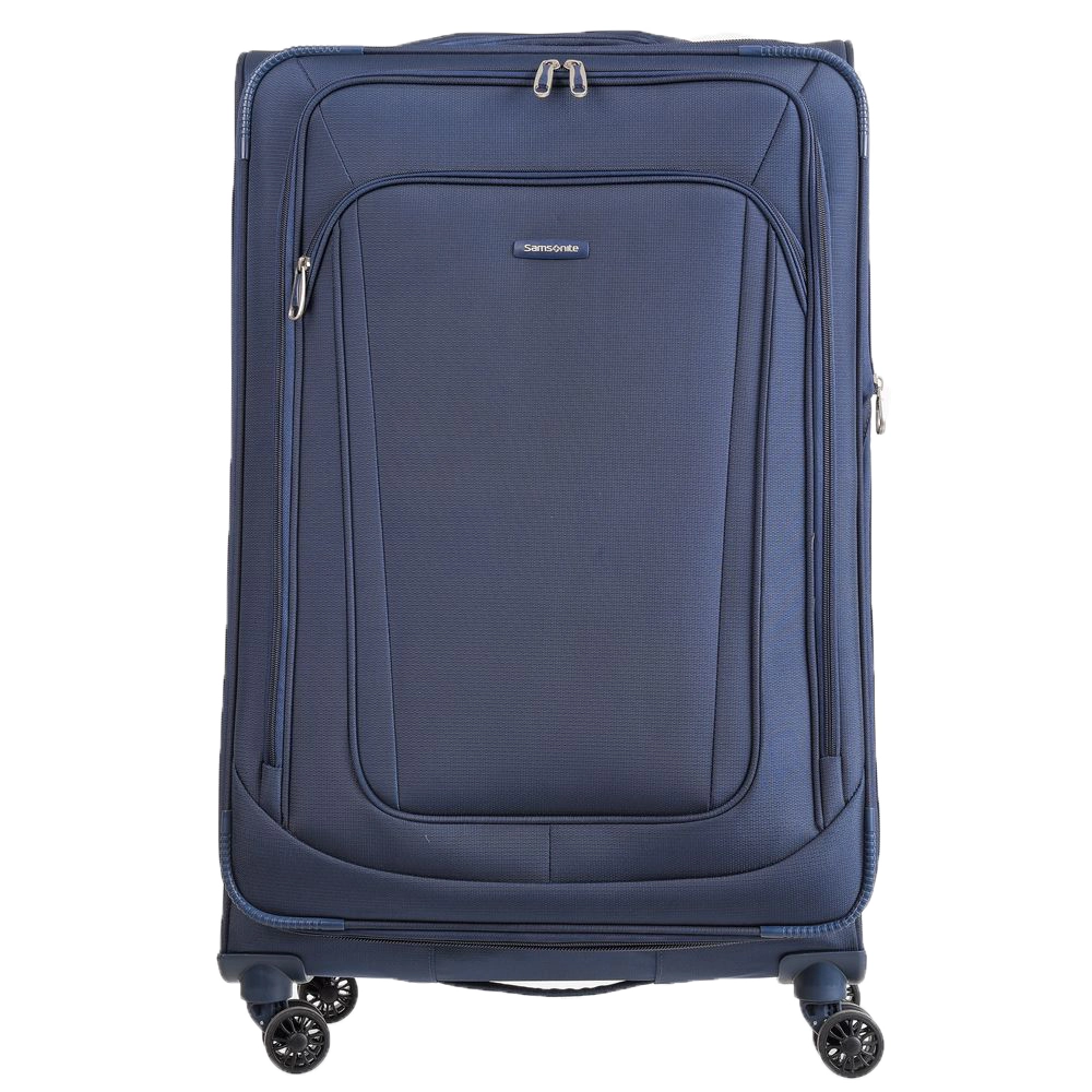 Mala de Viagem Media em Poliester Samsonite Kick Air Cadeado Tsa e Rodas Duplas 360 Azul