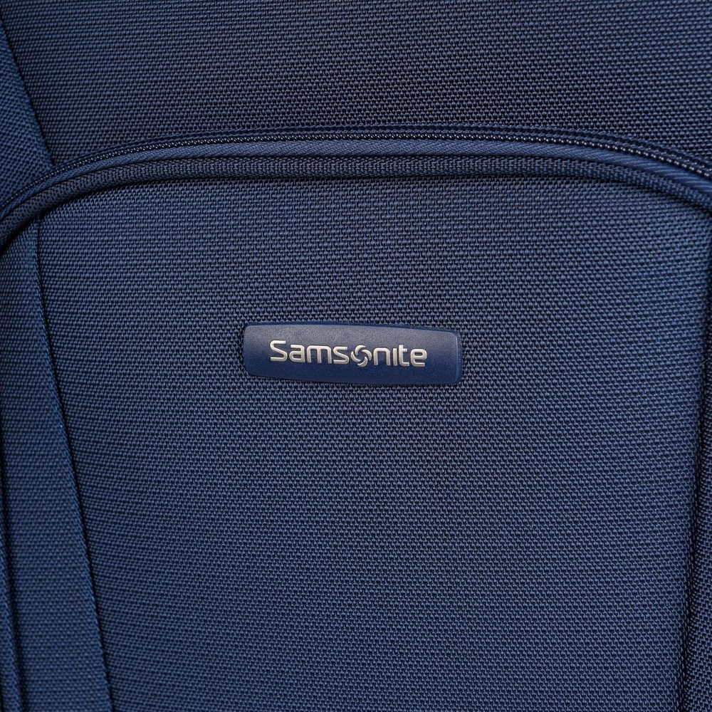Mala de Viagem Media em Poliester Samsonite Kick Air Cadeado Tsa e Rodas Duplas 360 Azul