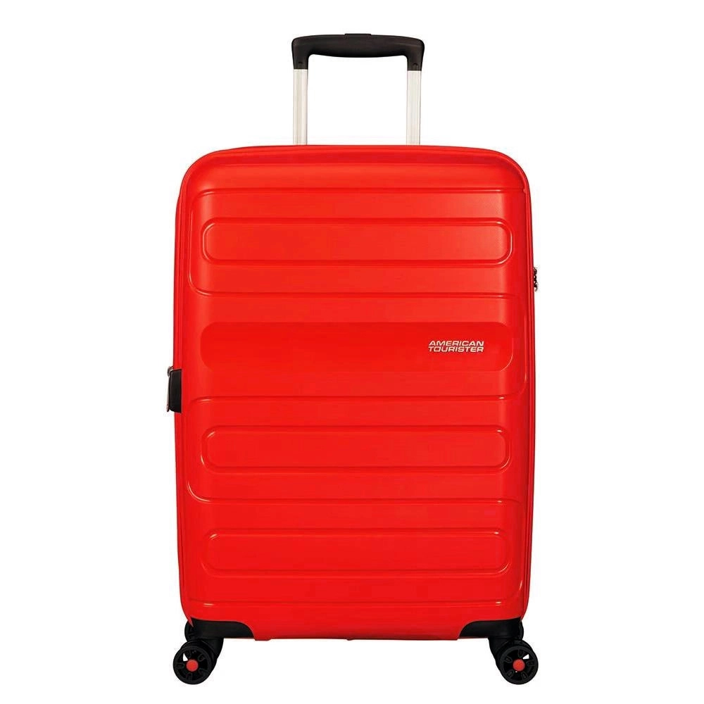 Mala de Viagem Media em Polipropileno American Tourister By Samsonite Sunside Cadeado Tsa Vermelho