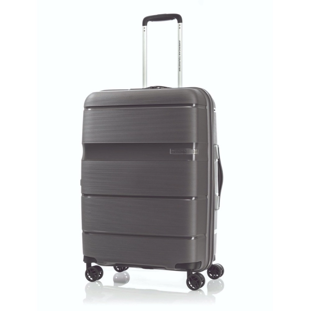 Mala de Viagem Media em Polipropileno American Tourister Linex Cadeado Tsa Titanium