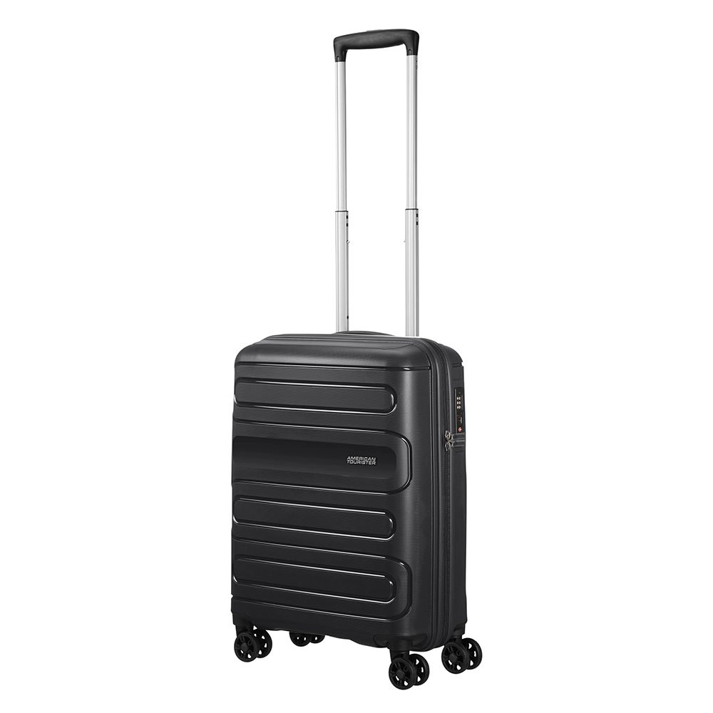 Mala de Viagem Media em Polipropileno American Tourister Sunside Cadeado Tsa Preta