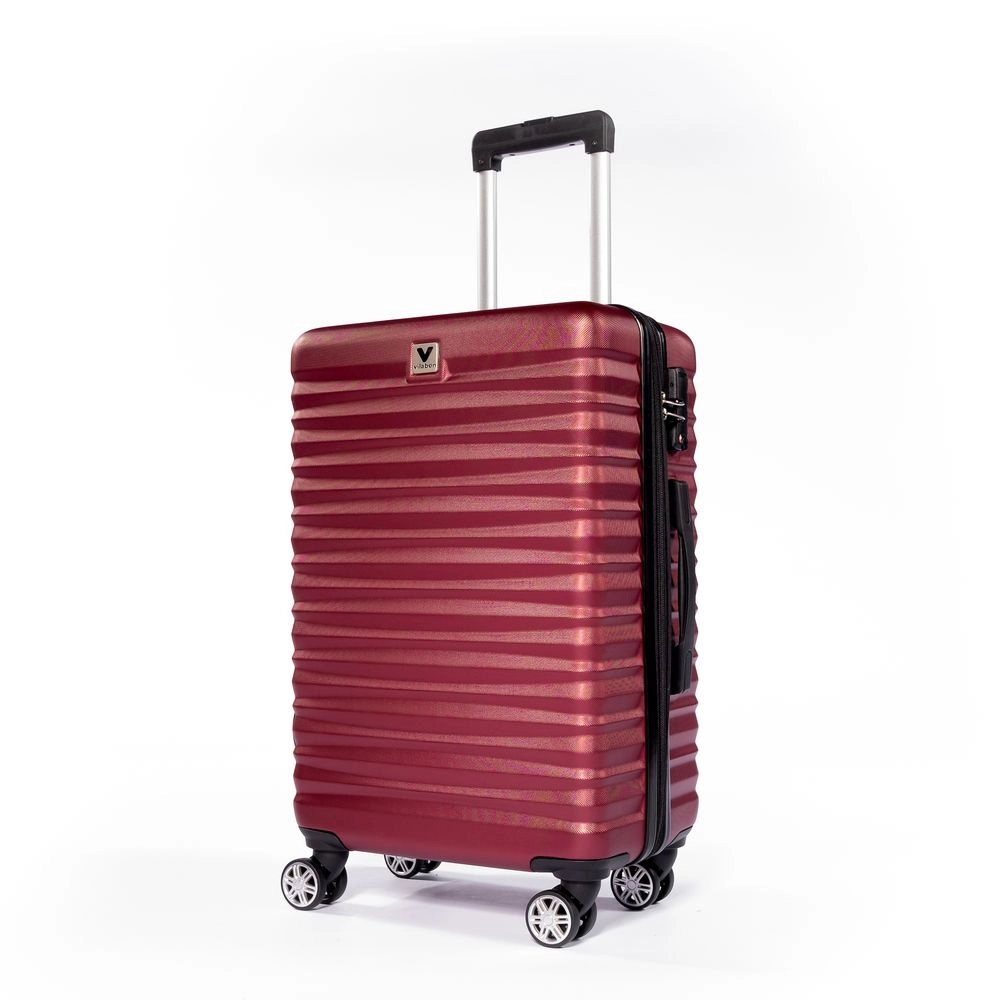 Mala de Viagem Media Expansível Vilabon VB00123 Abs Cadeado Tsa Rodas Duplas 360 Vinho