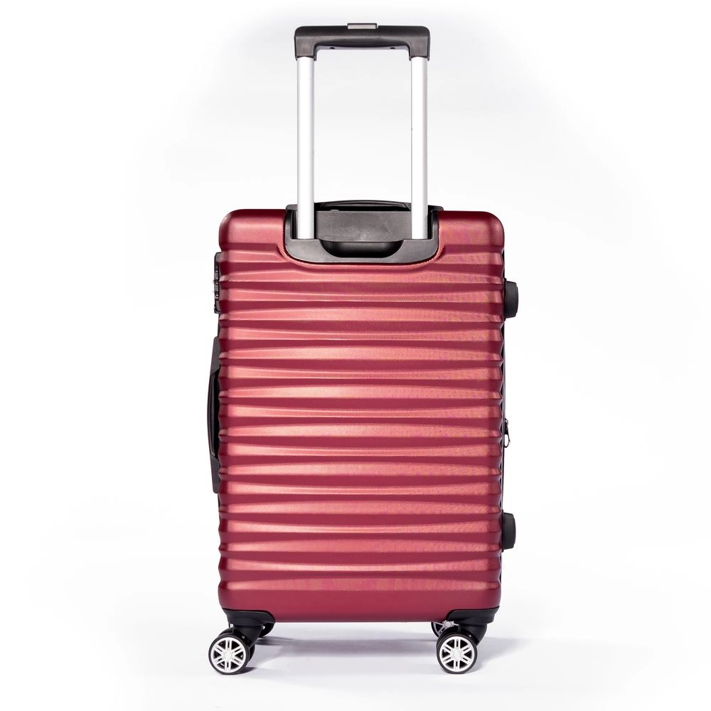 Mala de Viagem Media Expansível Vilabon VB00123 Abs Cadeado Tsa Rodas Duplas 360 Vinho