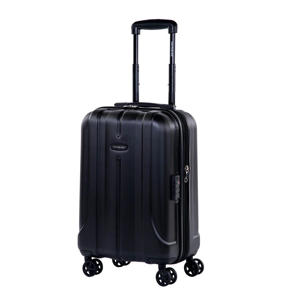 Mala de Viagem Media Expansivel Samsonite Fiero Cadeado Tsa e Rodas Duplas Preta