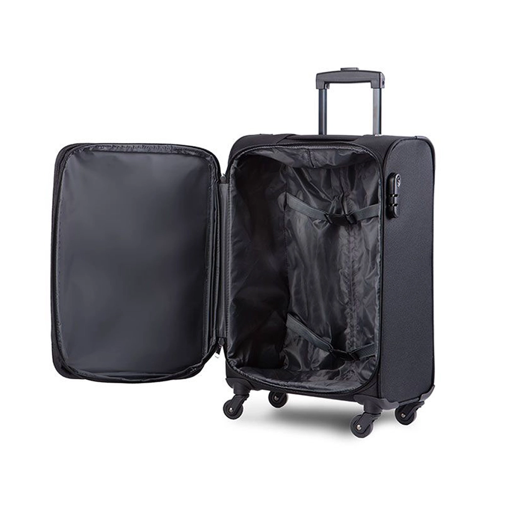 Mala de Viagem Media Poliester American Tourister By Samsonite Frankfurt Cadeado Integrado Preto