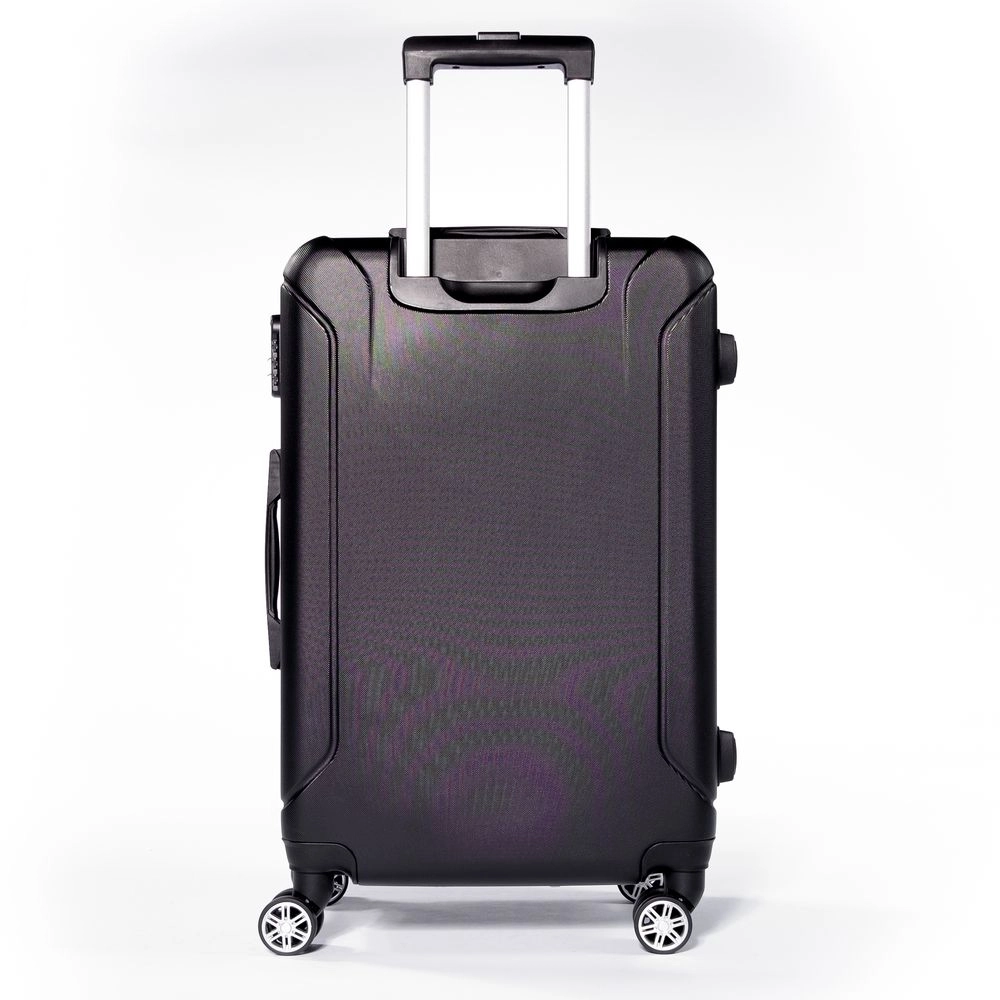 Mala de Viagem Media Vilabon Vb0223 Abs Cadeado Integrado Rodas Duplas 360 Preto
