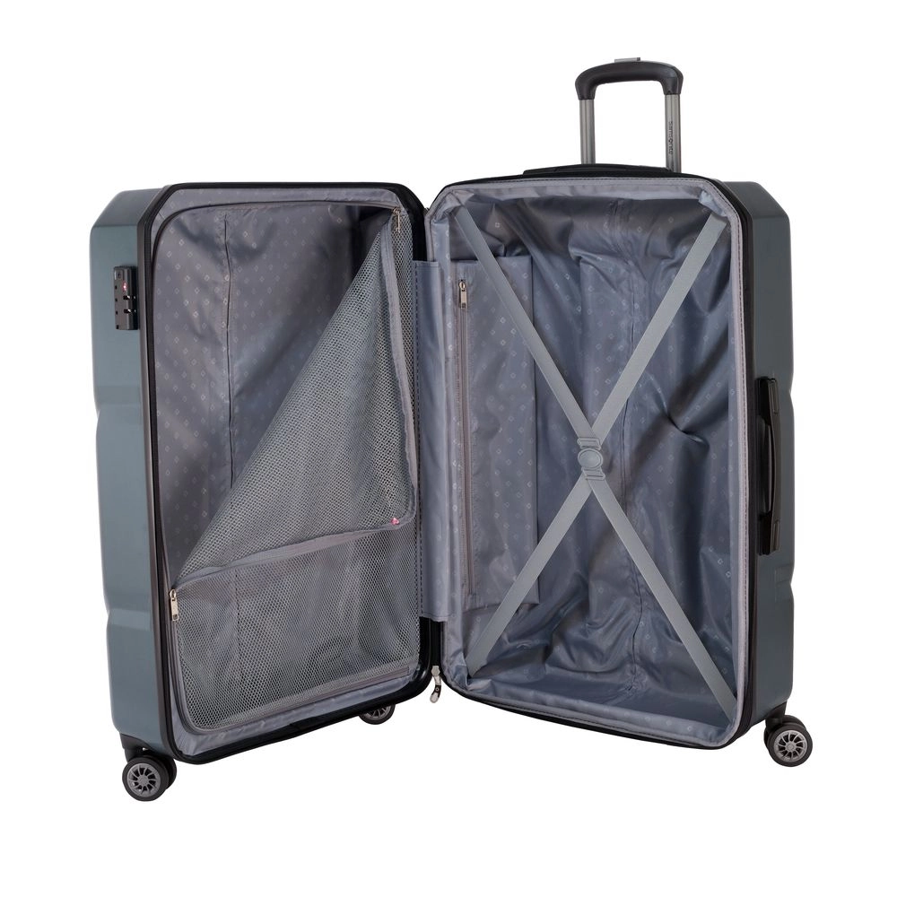 Mala Grande de Viagem Expansível em Policarbonato Samsonite Vegas Cadeado Tsa e Rodas Duplas Verde
