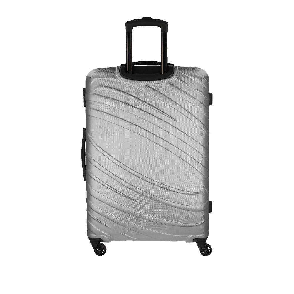 Mala Grande para Viagem Abs American Tourister Tesa By Samsonite Cadeado Integrado Rodas 360 Prata