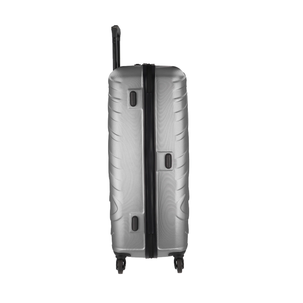Mala Grande para Viagem Abs American Tourister Tesa By Samsonite Cadeado Integrado Rodas 360 Prata