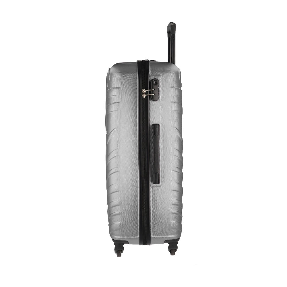Mala Grande para Viagem Abs American Tourister Tesa By Samsonite Cadeado Integrado Rodas 360 Prata