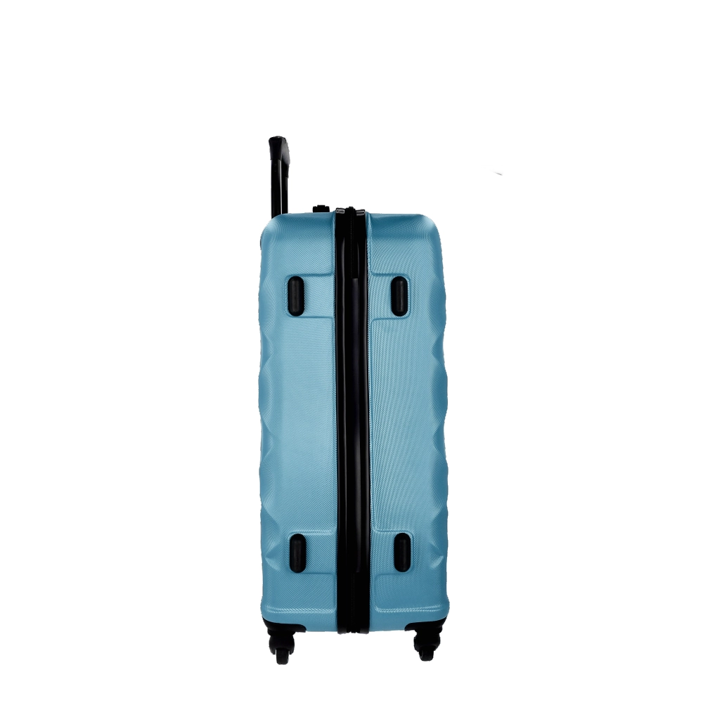 Mala Grande para Viagem Abs American Tourister Universe Cadeado Integrado Rodas 360º Verde Petroleo