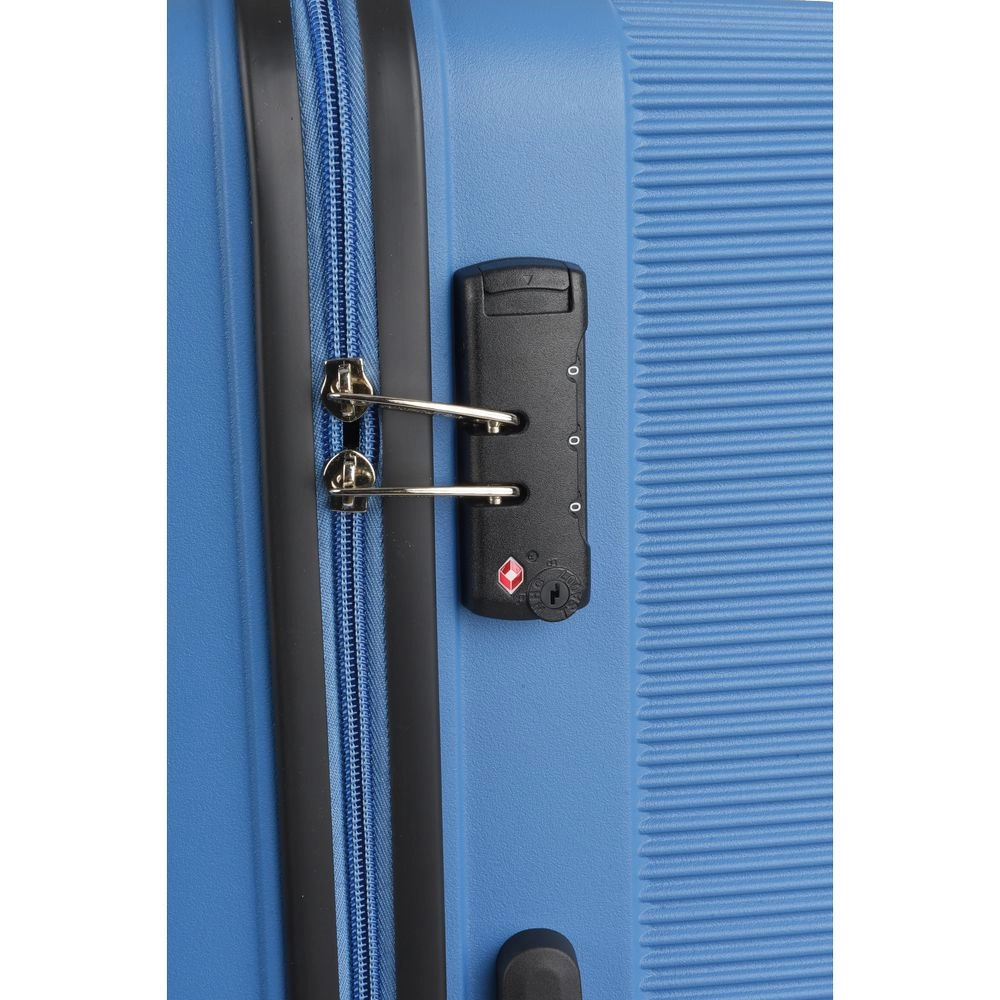 Mala Grande para Viagem Polipropileno American Tourister Camboriu Cadeado Tsa Rodas 360º Azul