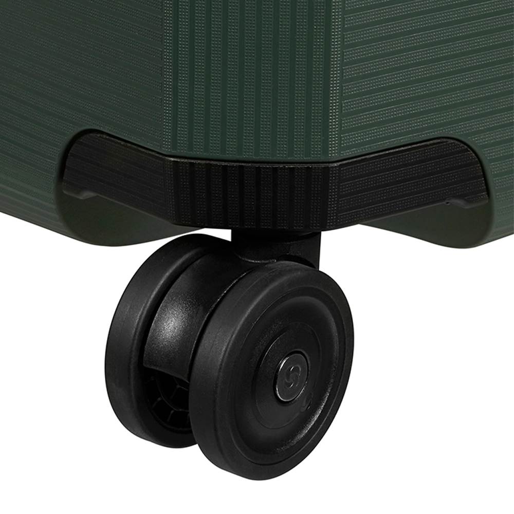 Mala Média Magnum Eco Samsonite Polipropileno Cadeado Tsa e Rodas Duplas Giro 360 Verde