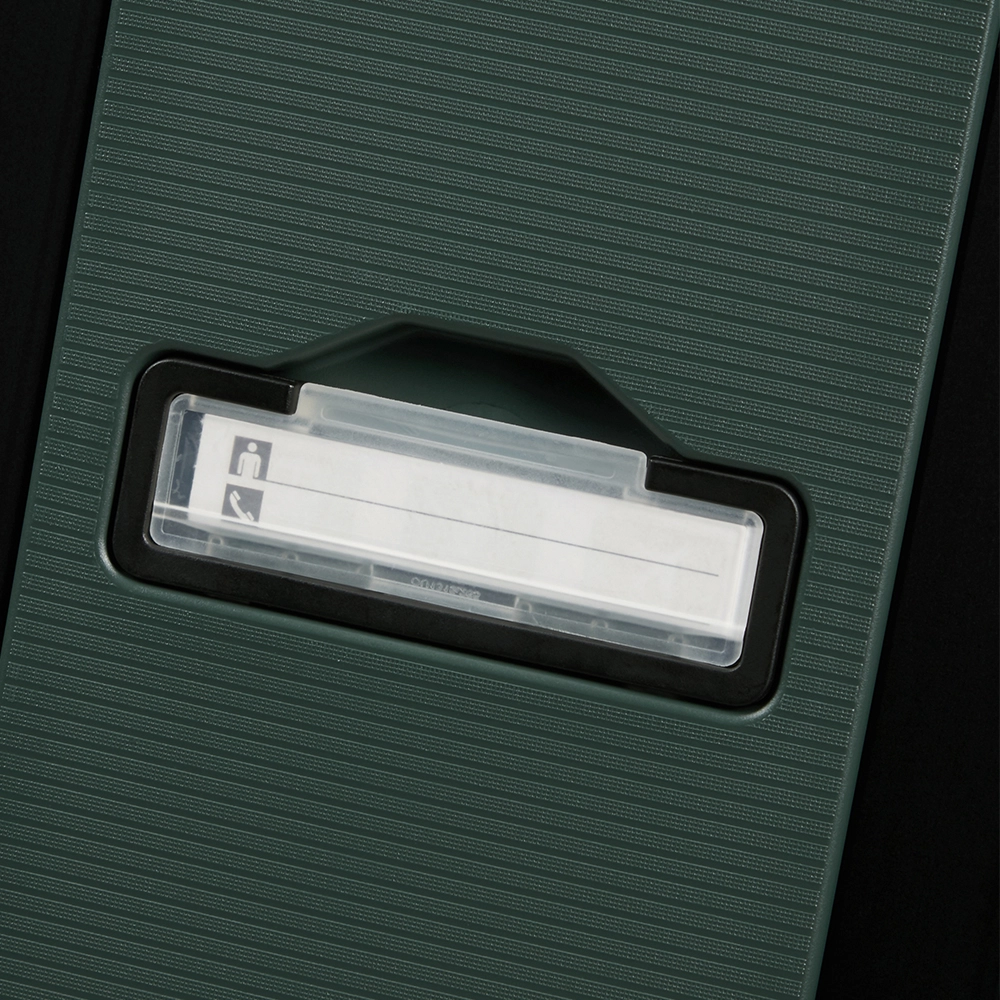 Mala Média Magnum Eco Samsonite Polipropileno Cadeado Tsa e Rodas Duplas Giro 360 Verde