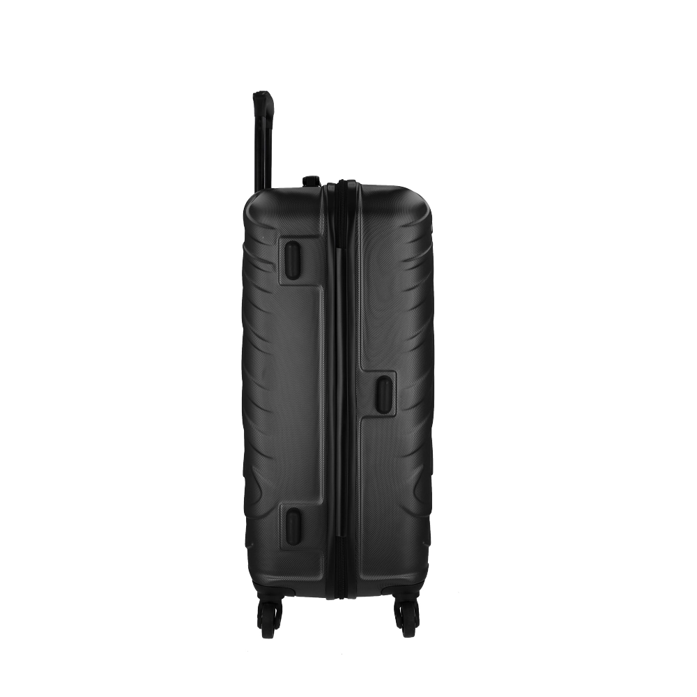 Mala Média para Viagem em Abs American Tourister Tesa Cadeado Integrado Rodas 360º Preta