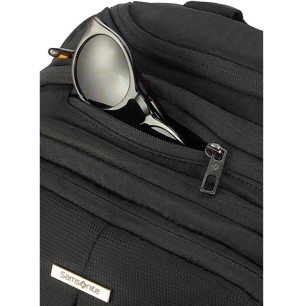 Mochila com Rodinhas Executiva para Notebook Samsonite em Poliester Guard It Preto