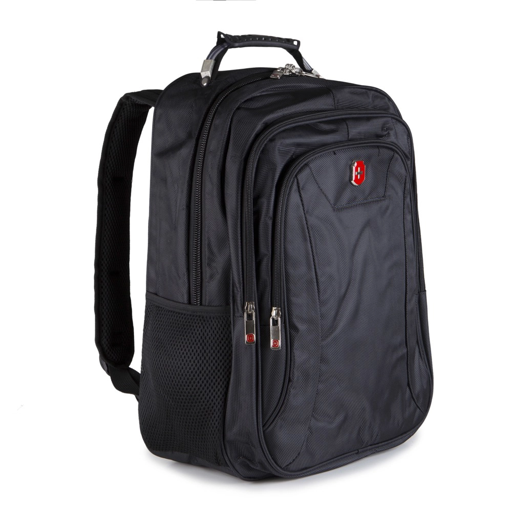 Mochila para Notebook Executiva Swissland SL04005 em Poliester Reforçada com Cabo de Aço 18 Preto