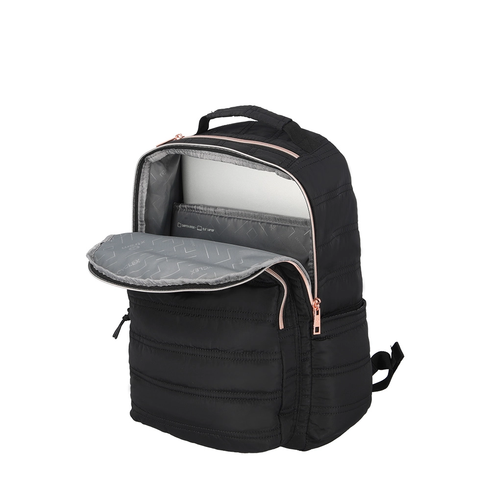Mochila para Notebook Xtrem By Samsonite Vermont 332 Preta com Rose Gold