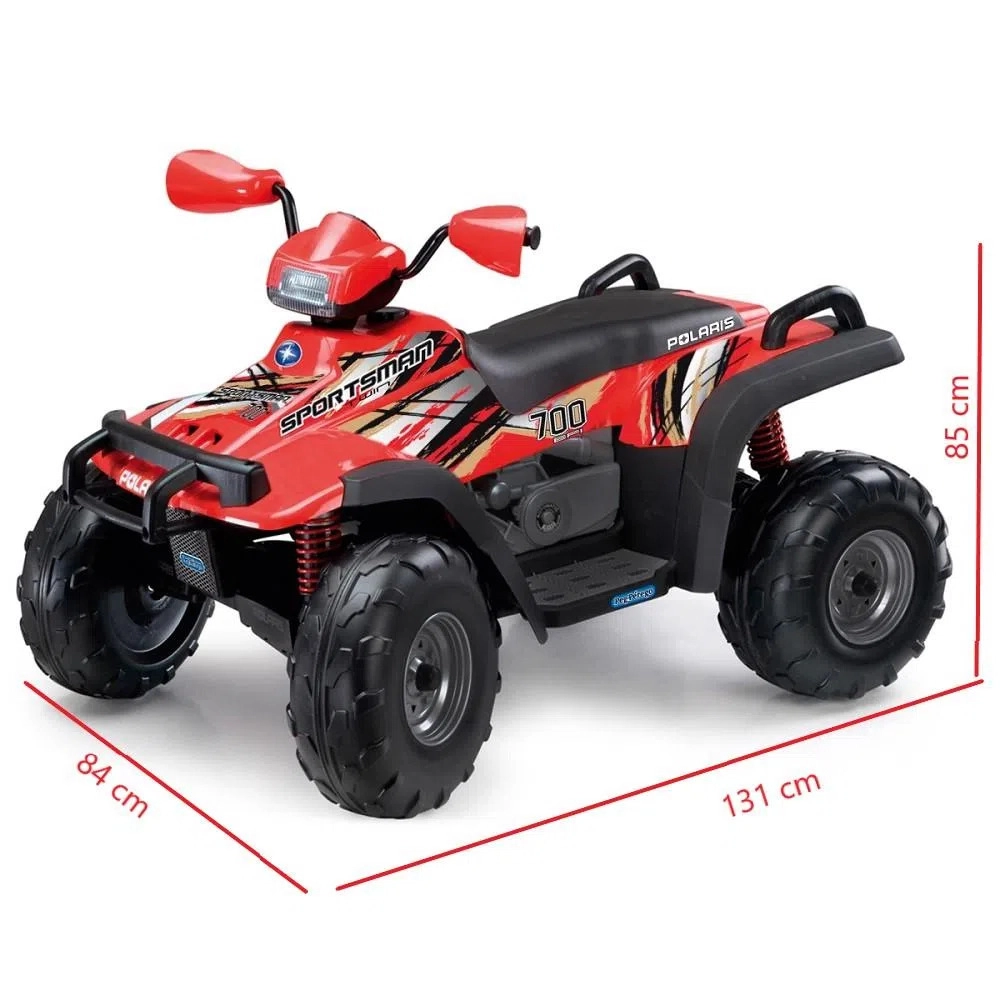 Quadriciclo Eletrico Infantil Peg-pérego Polaris Sportsman 700 Twin 12v Vermelho