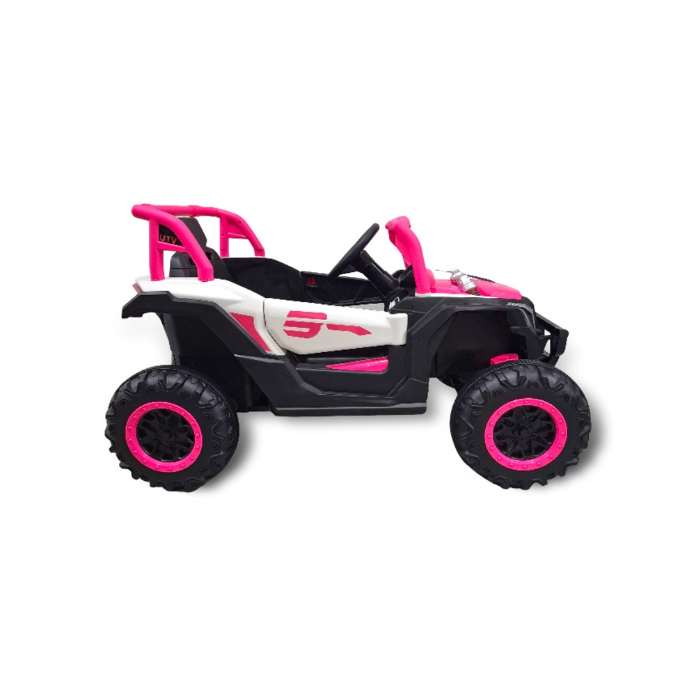 Quadriciclo Utv Carro Elétrico Infantil 12v Bang Toys R3 com Controle Remoto Rosa