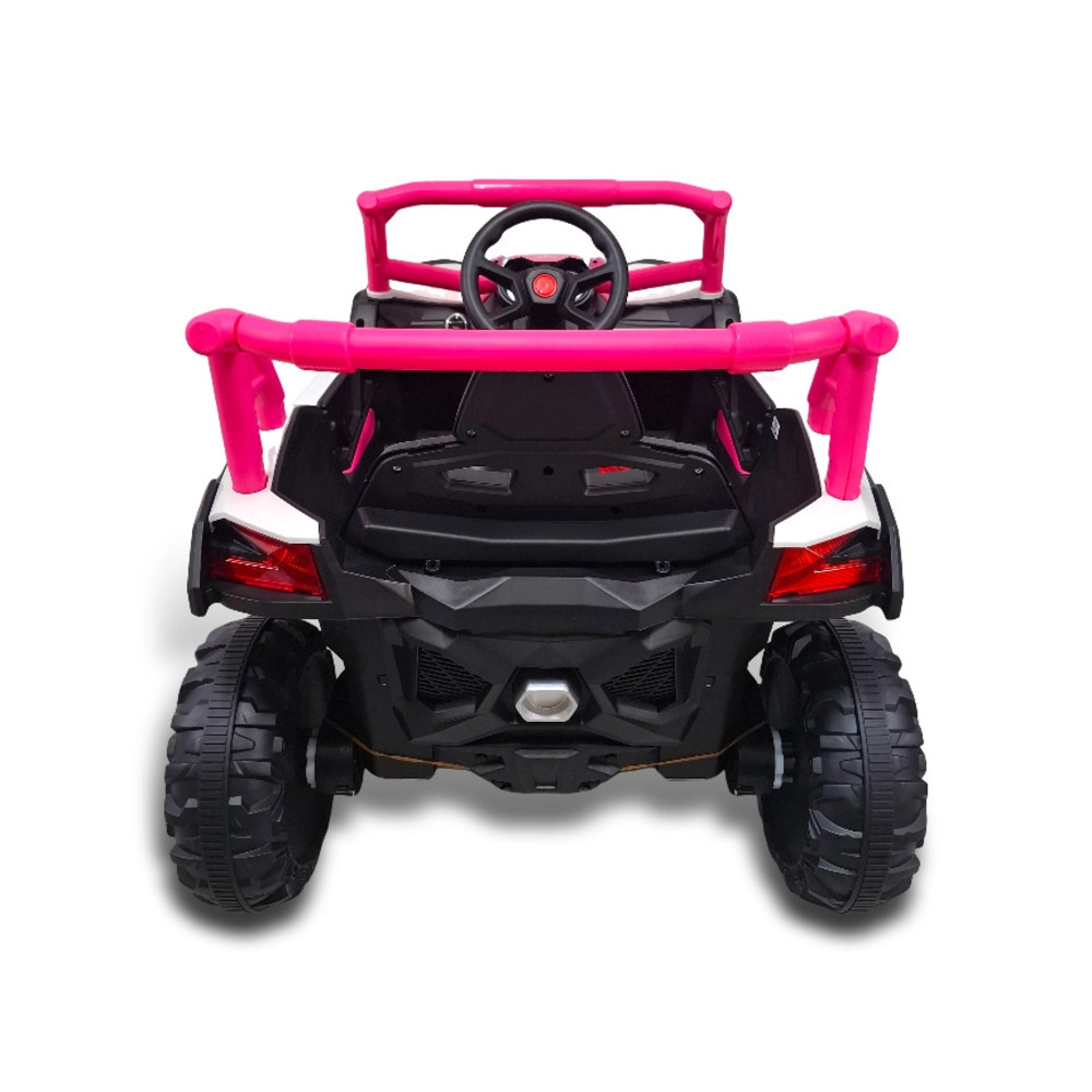 Quadriciclo Utv Carro Elétrico Infantil 12v Bang Toys R3 com Controle Remoto Rosa