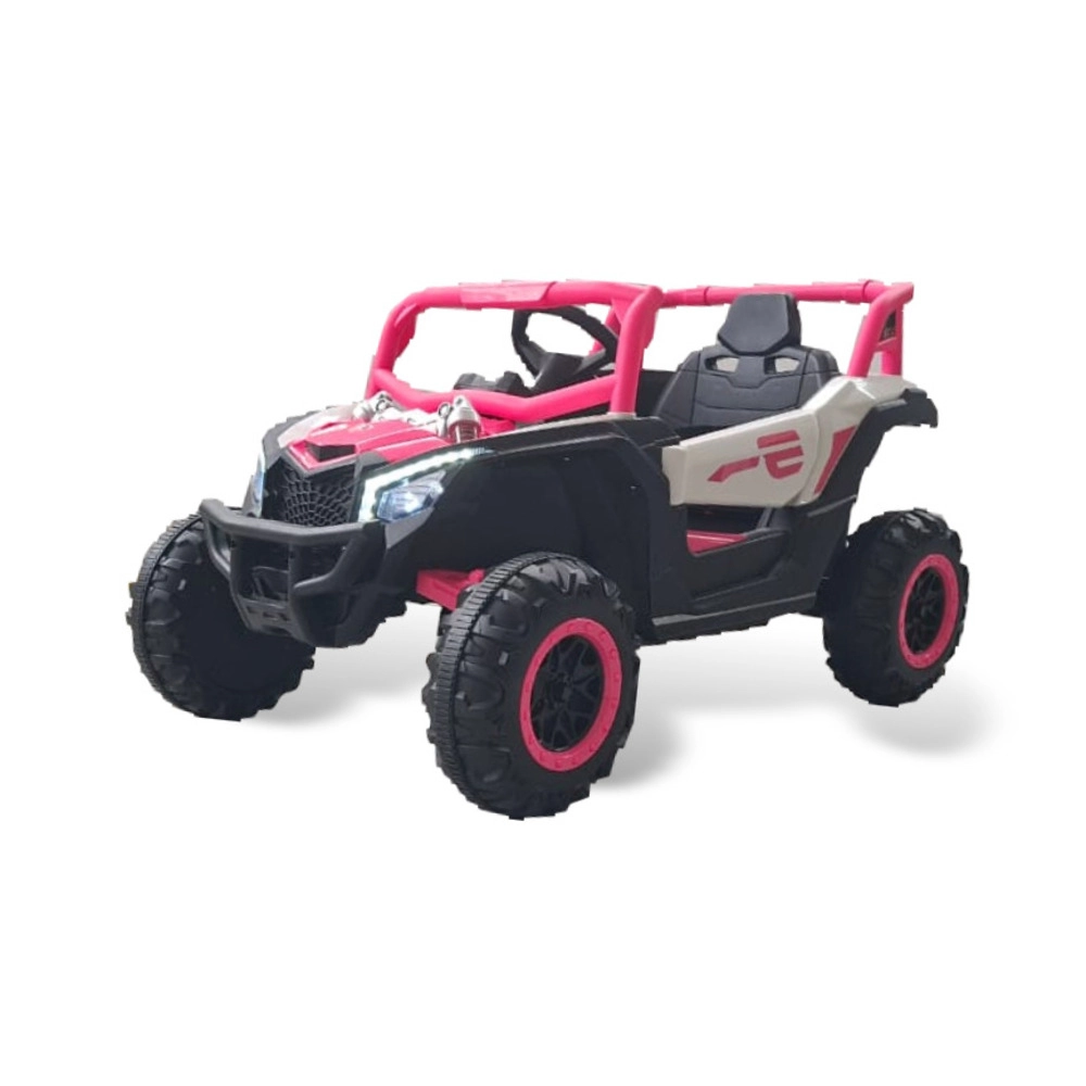 Quadriciclo Utv Carro Elétrico Infantil 12v Bang Toys R3 com Controle Remoto Rosa