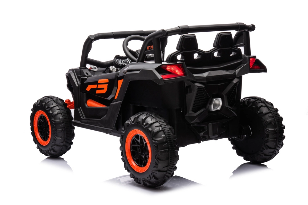Quadriciclo Utv Elétrico Infantil Bang Toys 12v R3 Preto com Laranja Bivolt