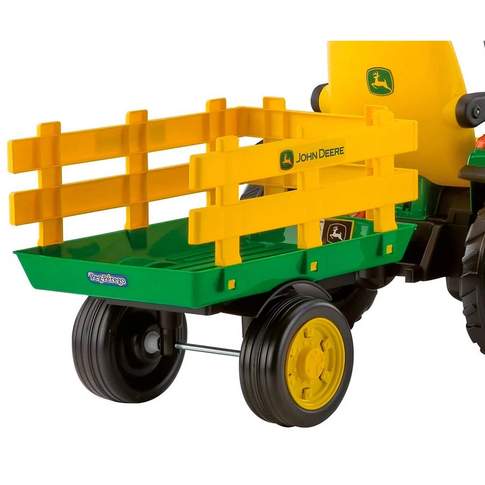 Trator Elétrico Infantil Pég-pérego John Deere Ground Force 12v Verde e Amarelo