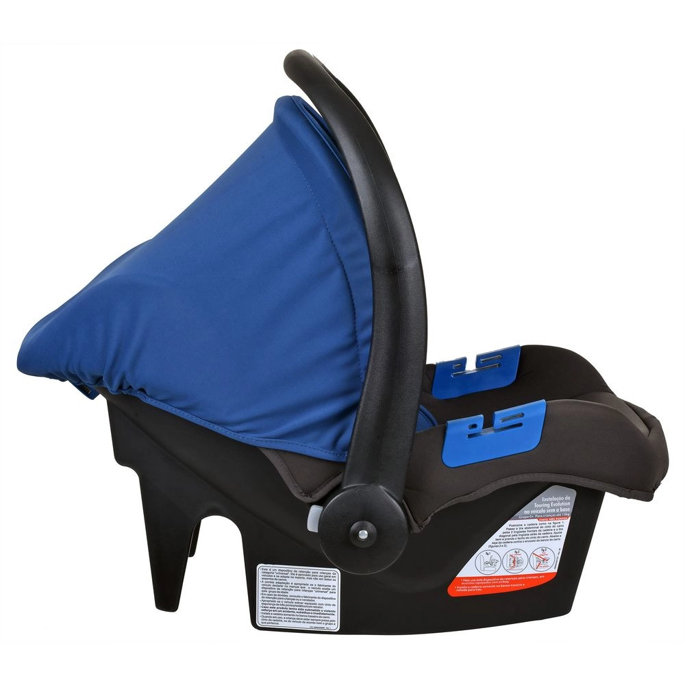 Travel System Burigotto Carrinho de Bebê com Bebê Conforto Ecco + Touring X Azul
