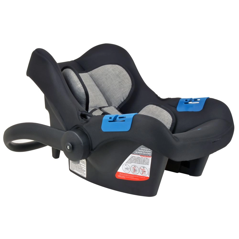 Travel System Burigotto Carrinho de Bebê Zap Preto com Bebê Conforto Touring X Gray Preto com Cinza