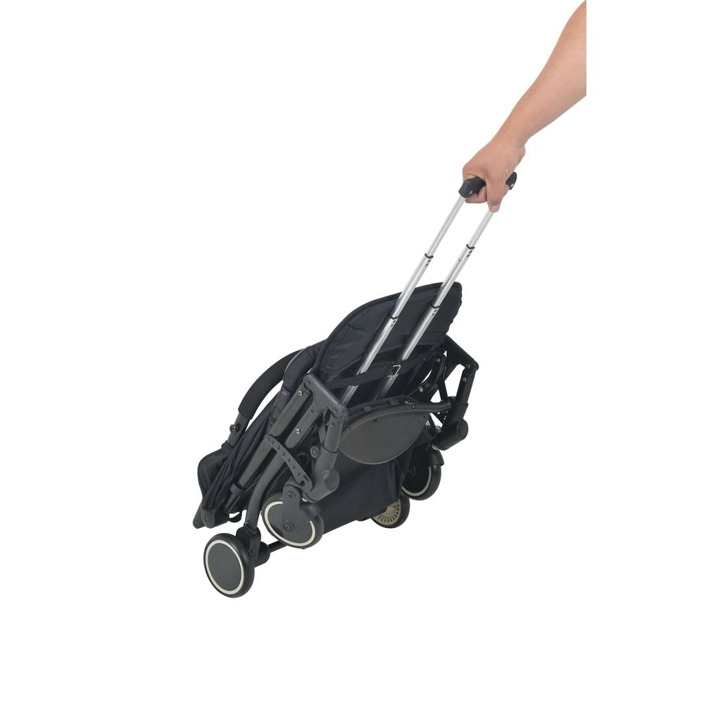 Travel System Burigotto Carrinho de Bebê Zap Preto com Bebê Conforto Touring X Gray Preto com Cinza